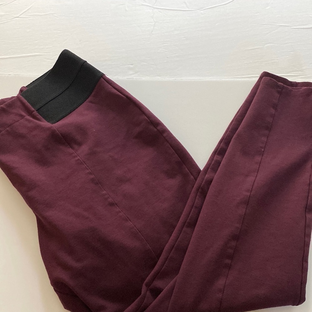 Lane Bryant straight leg stretch pants burgundy size 18